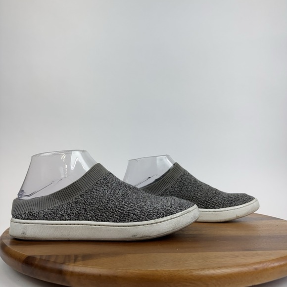 Vince Shoes - Womens‎ Vince Ventura Gray Knit Slip On Casual Comfort Low Sneakers Shoes Size 6